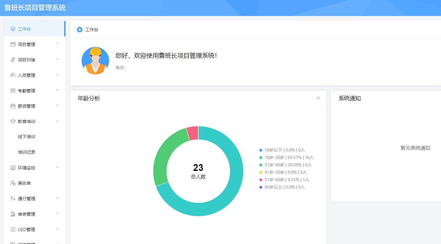 魯班長勞務(wù)實名制信息化管理平臺