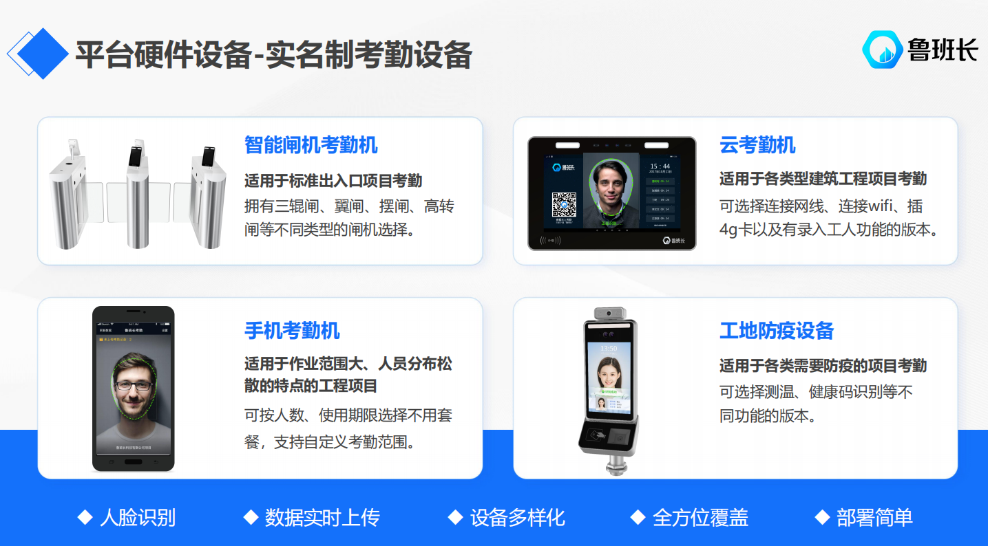 魯班長(zhǎng)施工現(xiàn)場(chǎng)人臉識(shí)別考勤機(jī)